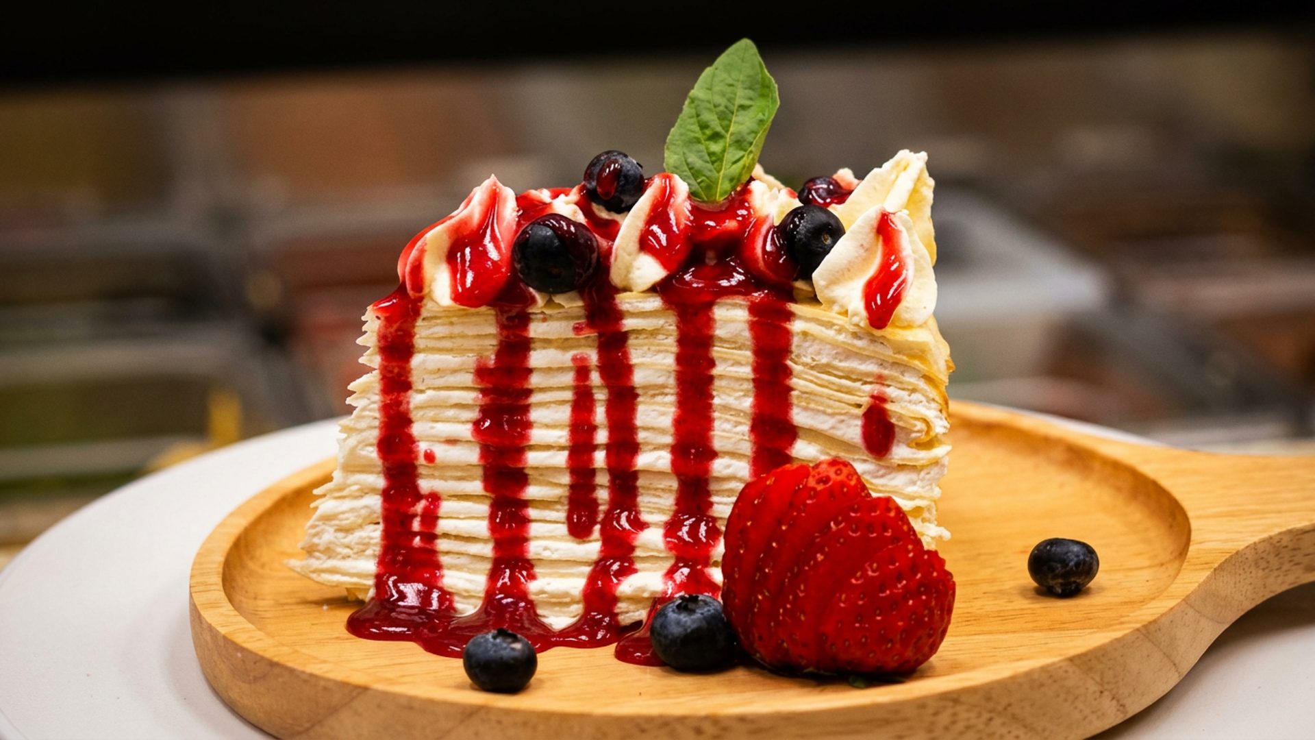 Mille crepe cake